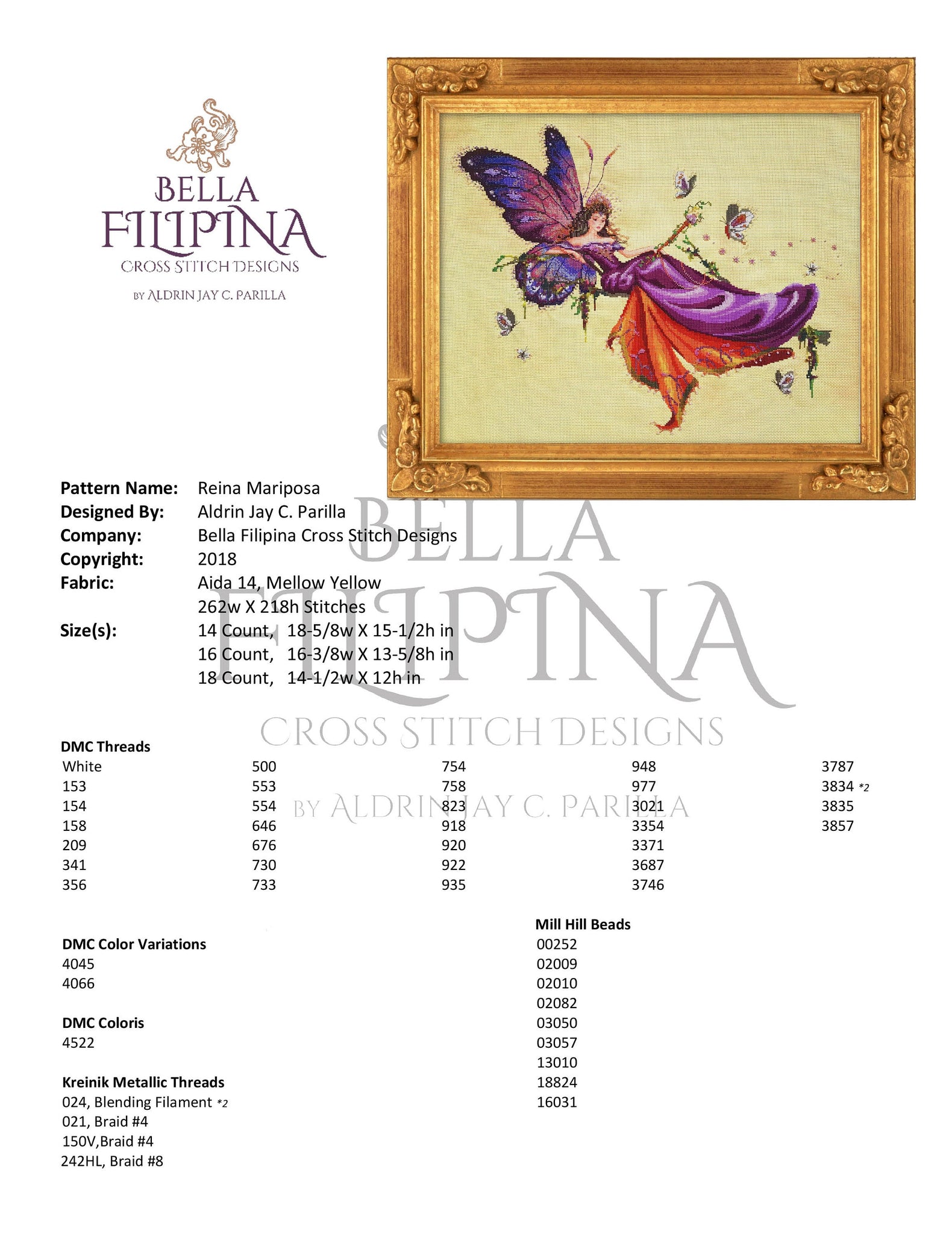 Reina Mariposa | Bella Filipina – Pumpkin Creek Primitives